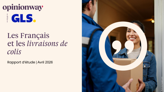 Cover of the OpinionWay study for GLS « The French and parcel delivery » – April 2026 report