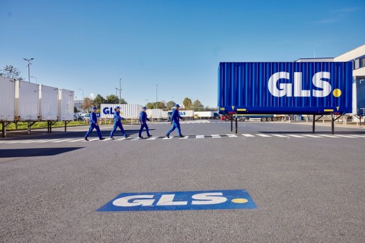 Employees outside depot