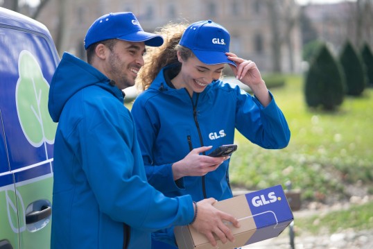 GLS parcels delivered on door